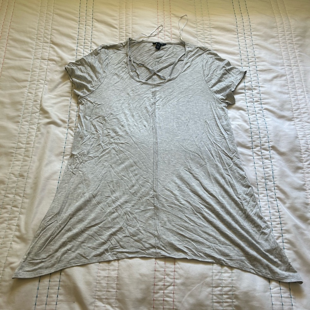 Large grey “Terre Bleue” t-shirt